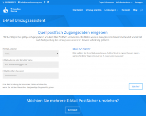 email umzug