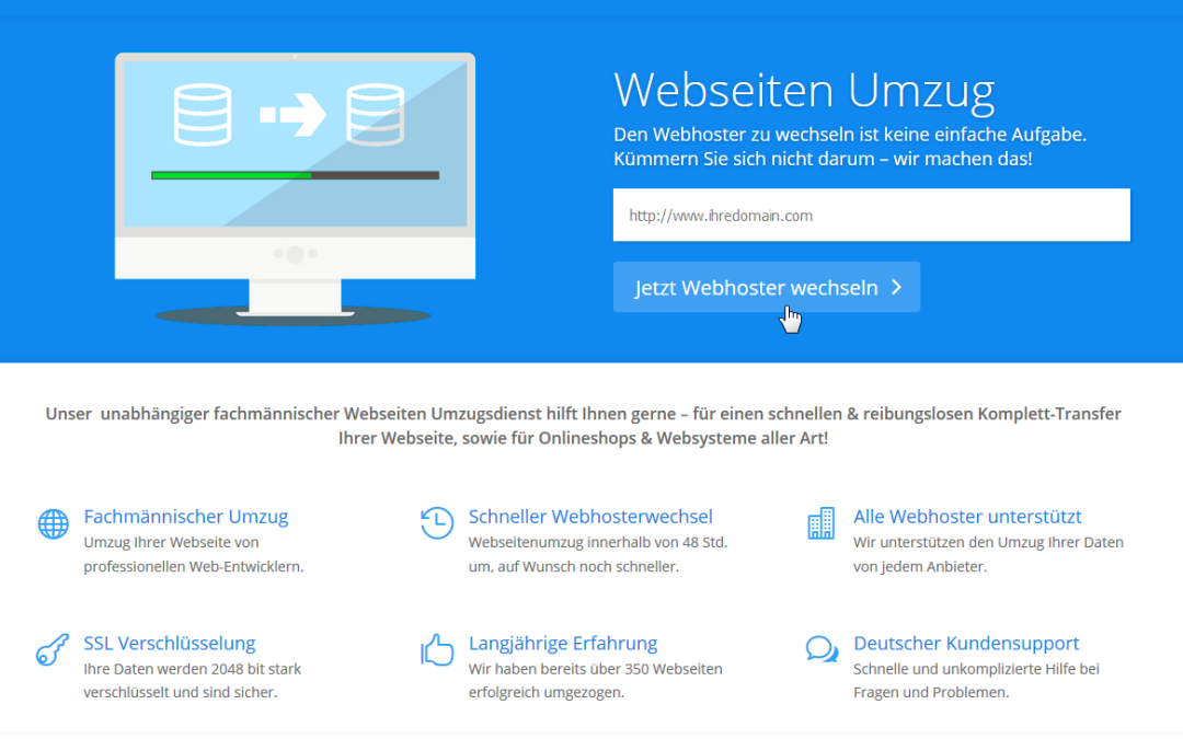 Webseiten Umzugsservice
